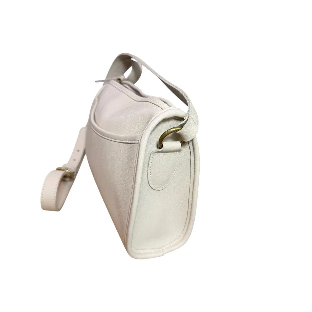Coach Vintage Taylor Zip 1980's USA Bone Leather 0648-236 Shoulder/Crossbody